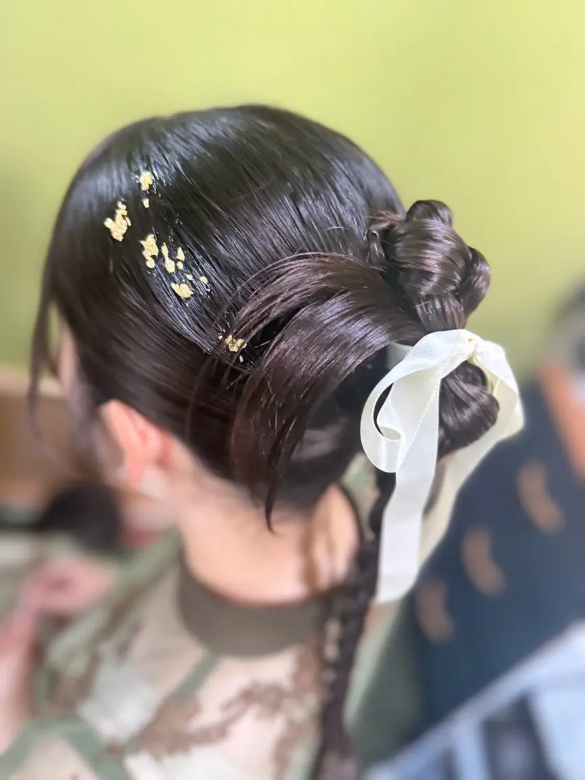 ヘアアレンジ 結婚式・ブライダル Olive 南森町店 酸性縮毛矯正のヘアスタイル