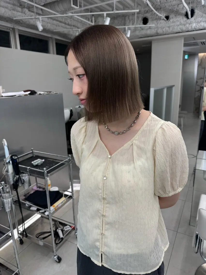ショート カラー ヘアカラー ヘアセット 栄美容師/kiti /ボブ/ケントのヘアスタイル