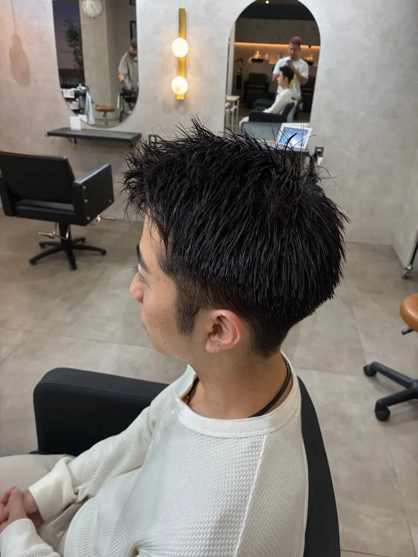 ショート メンズ メンズショート ツーブロック ショートヘア 河原 虎之のヘアスタイル