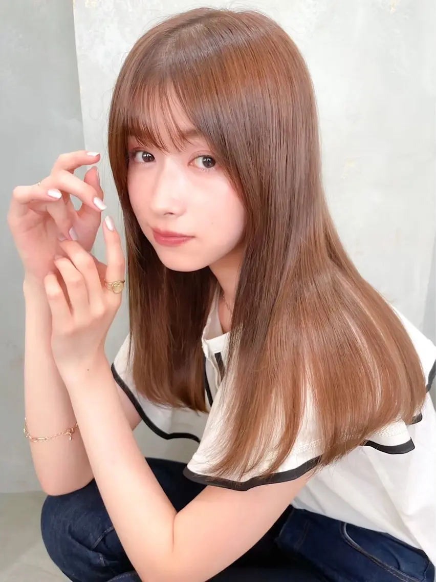 【本日ご新規様限定】似合わせカット+艶カラー+2Step TR【ショート、ボブ、レイヤーも🉑】リファマイクロバブルの写真