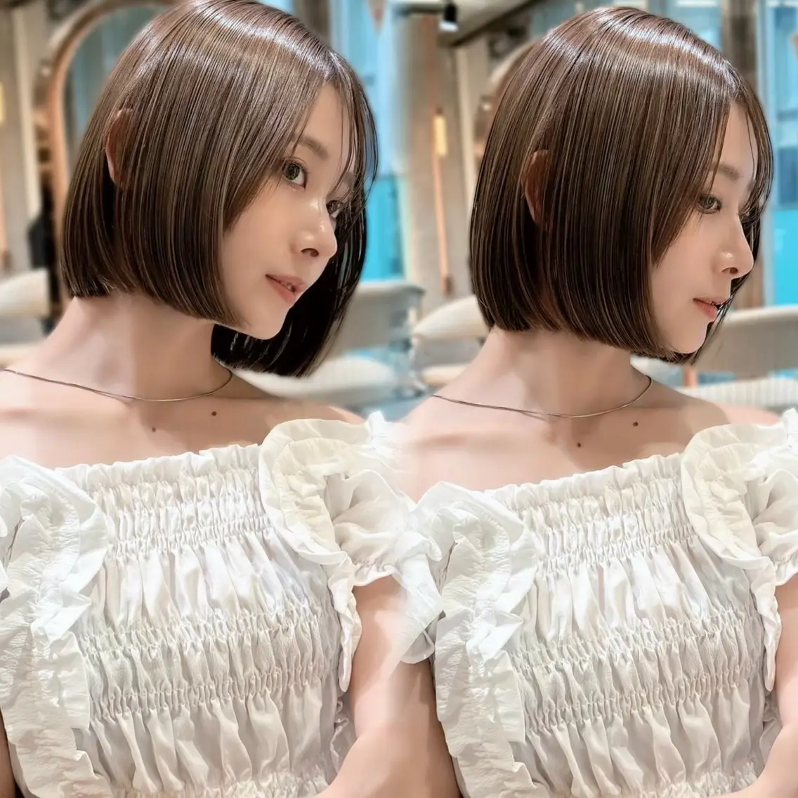 ショート カラー カット ヘアカラー トリートメント Lond Loire 門前仲町駅 徒歩3分のヘアスタイル
