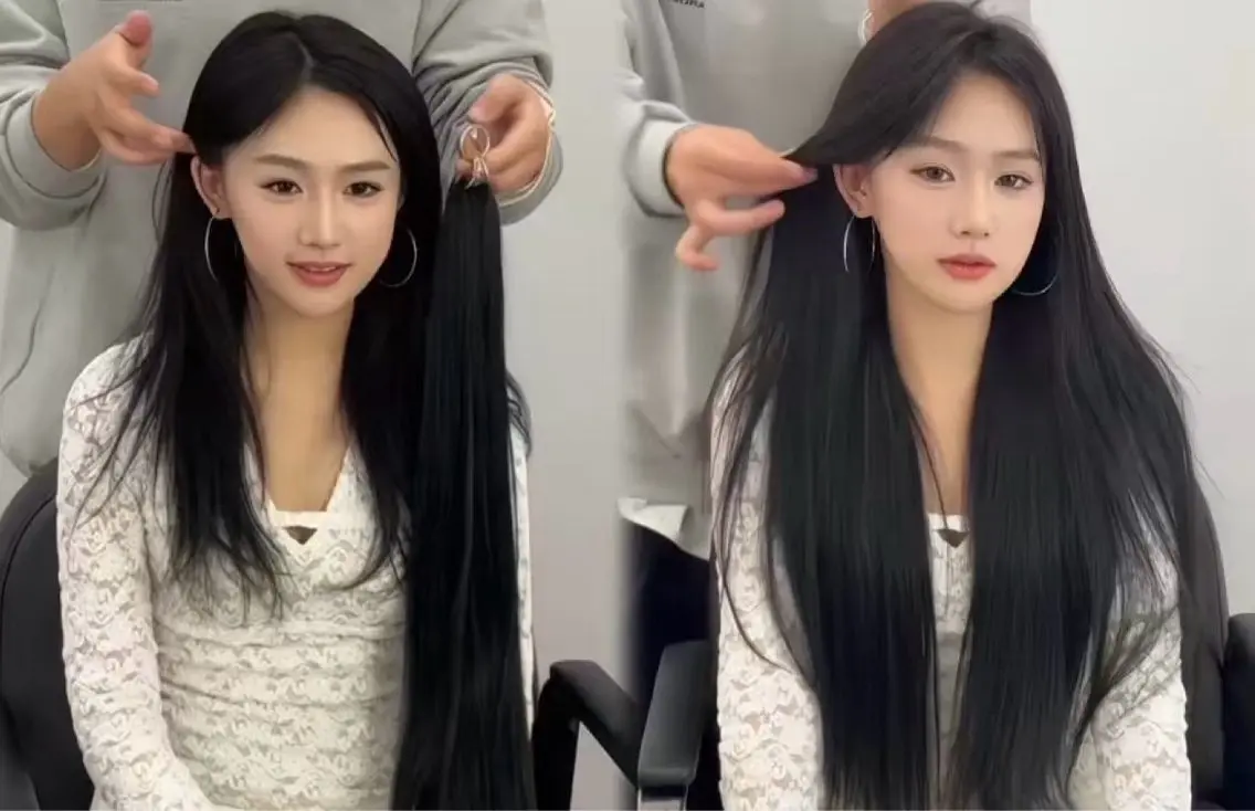 羽エクステ/エクステ JIJIA美容室のヘアスタイル