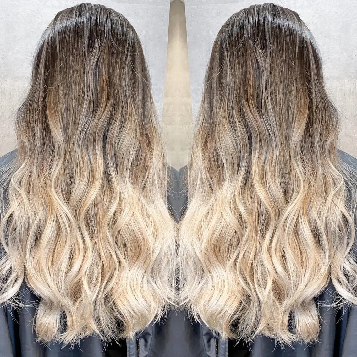 ロング カラー パーマ ヘアアレンジ ネイル マツエク・マツパ バレイヤージュ レイヤーカット トリートメント 井上 一平のヘアスタイル