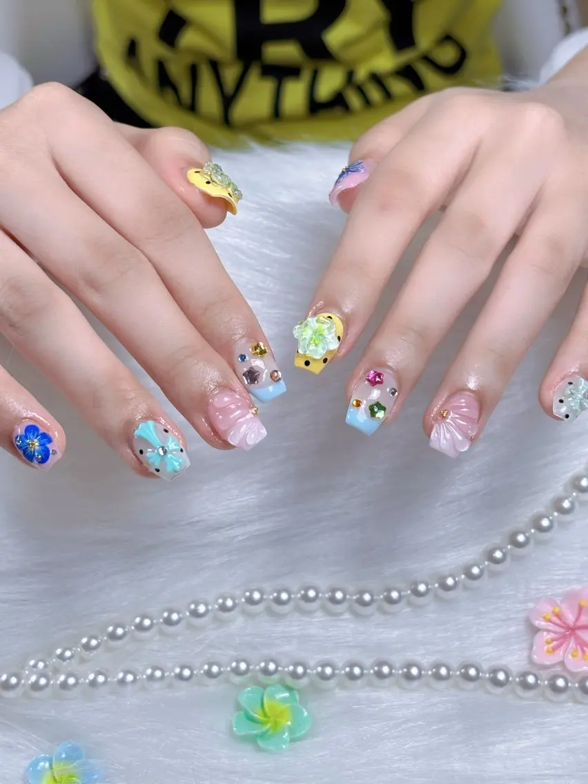 ネイル 長さ出し ロングネイル スカルプネイル スーパーロングネイル ハンドネイル Sully Nail  Labのネイルデザイン