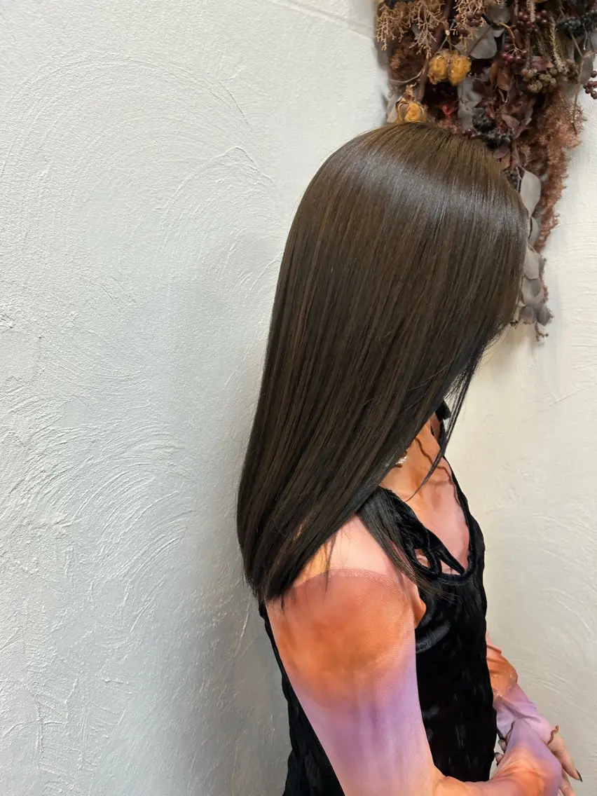 セミロング カラー ブラウンカラー 徳永　髪質改善 カラー🪄💫のヘアスタイル