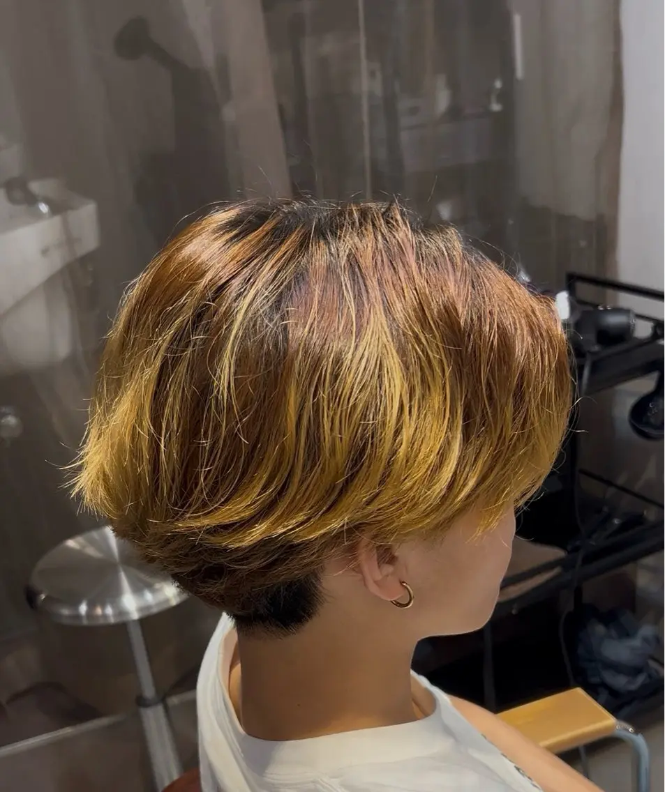 パーマ メンズ メンズパーマ ニュアンスパーマ カット パーマ 大久保 天翔のヘアスタイル