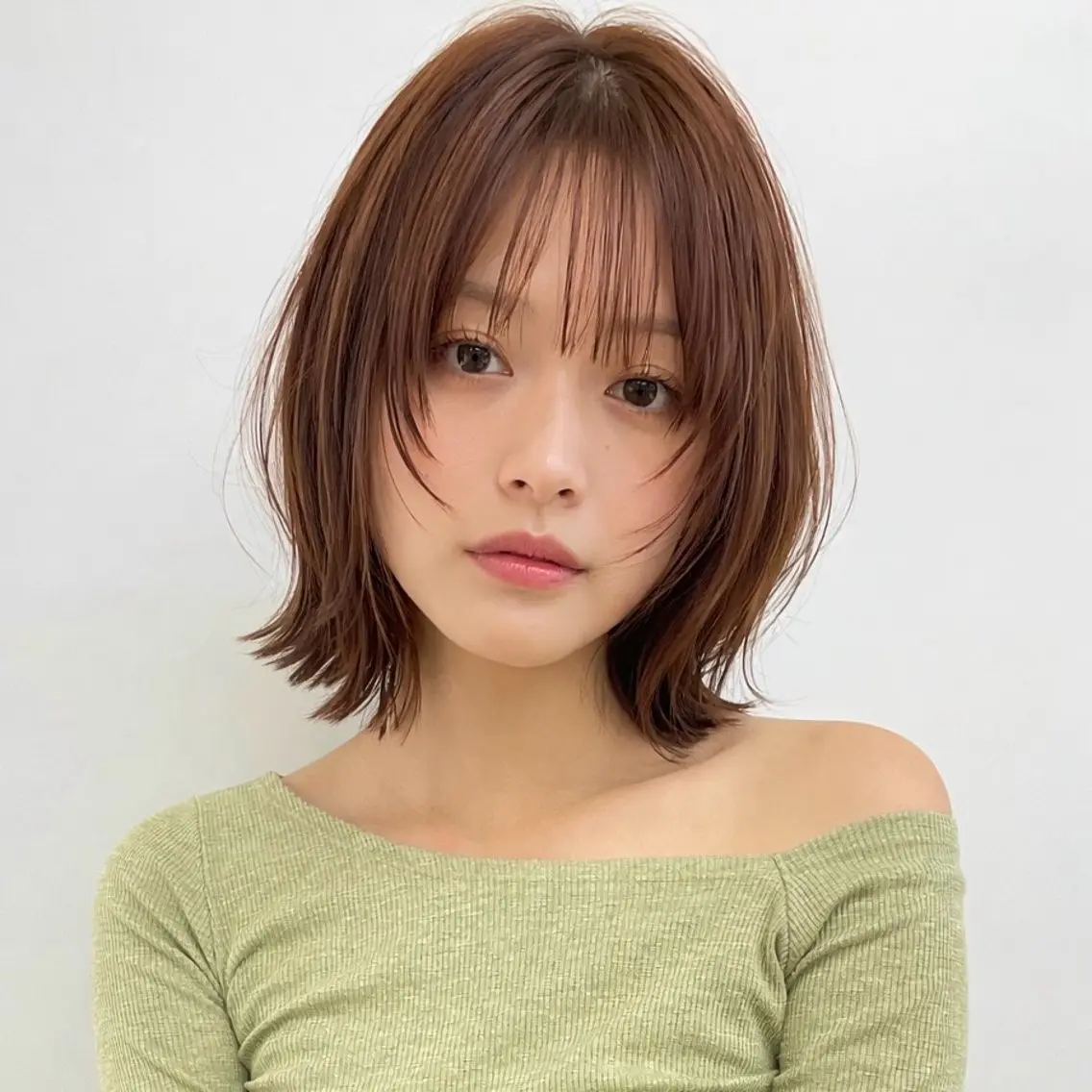 レイヤーボブ/ミニボブ/外ハネボブ/ハッシュカット✨(レイヤー入れさせてくれる方のみ)トリートメント付きの写真