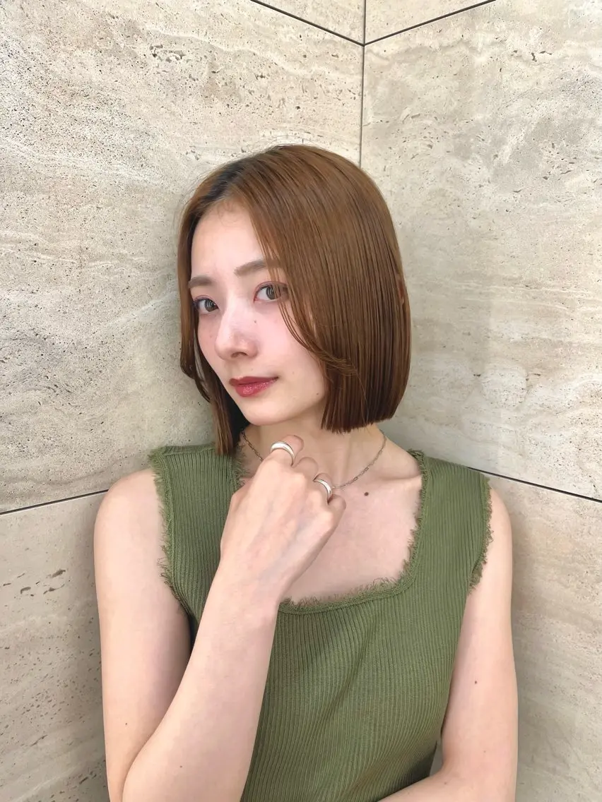 ミディアム 似合わせボブ🌟 髪質改善🎀村松優斗のヘアスタイル
