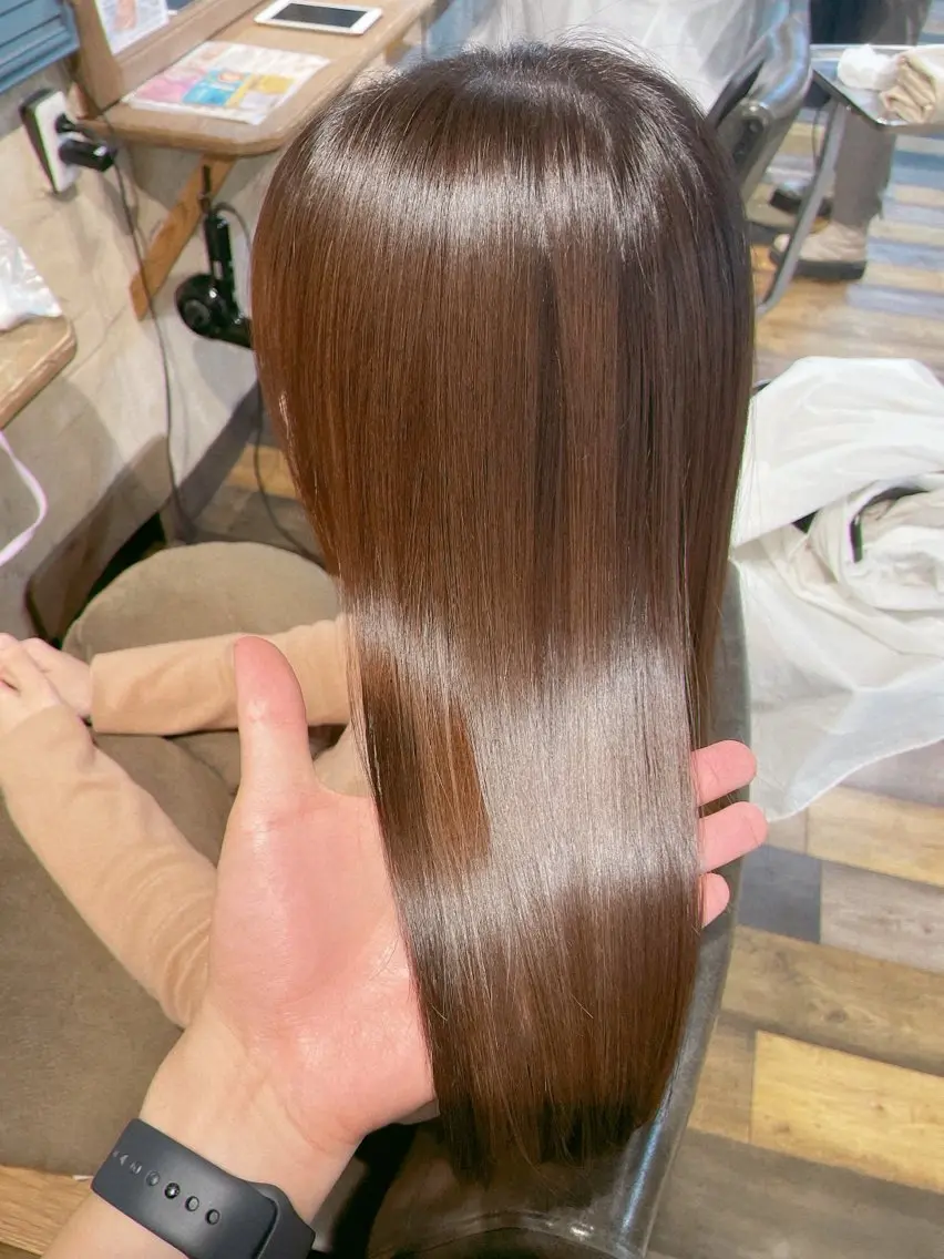 【ダメージ毛でもサラサラに!】酸性ストレート orTOKIO縮毛矯正 ✨️の写真