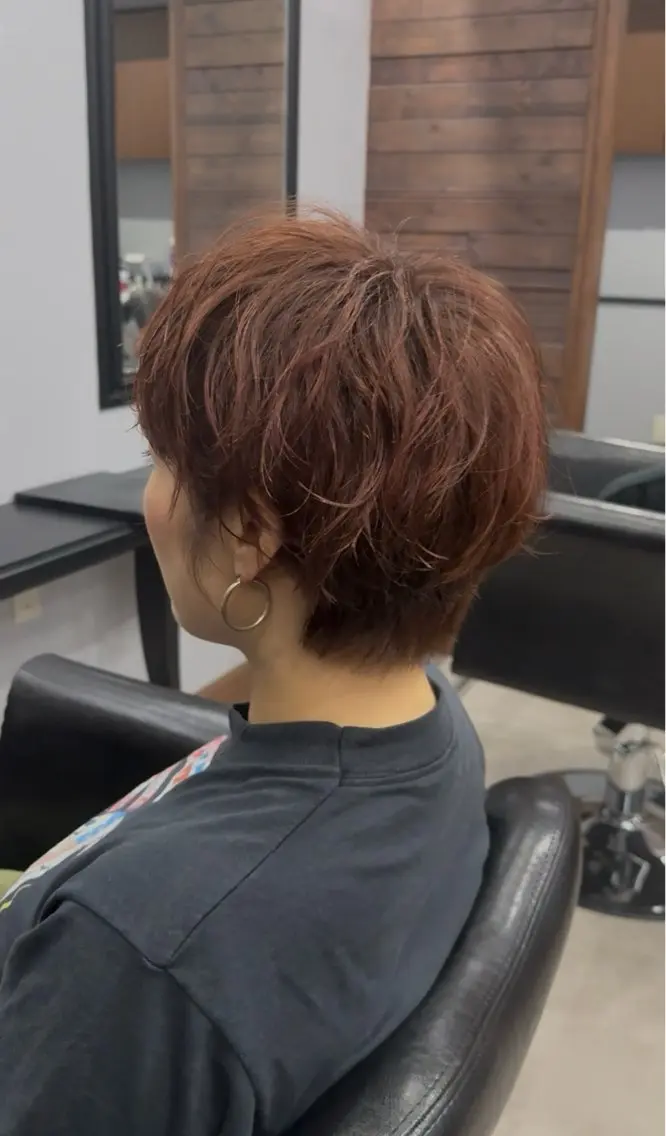 ショート ショートヘア カット ヘアカラー 藤中 隆悟のヘアスタイル