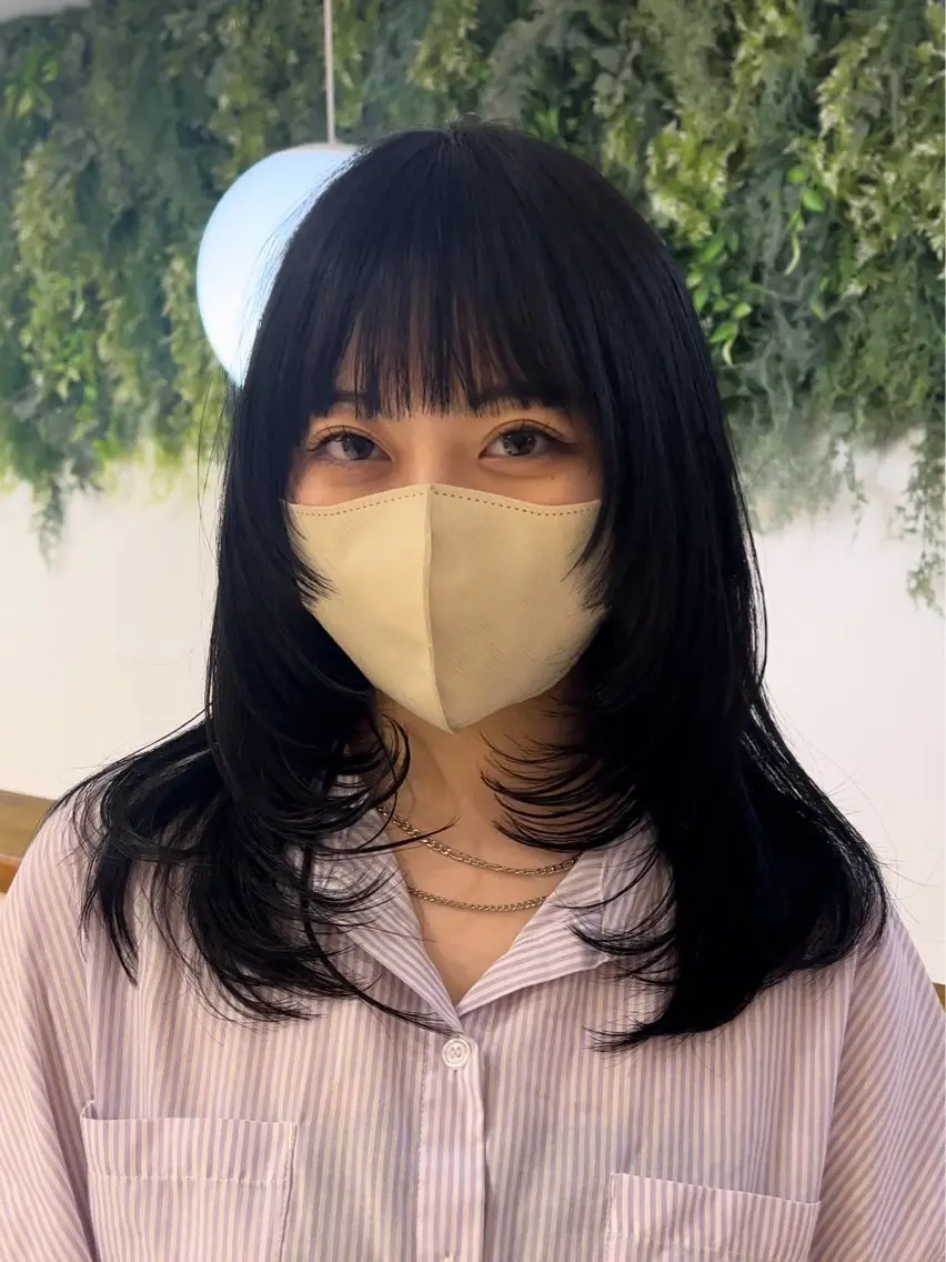 セミロング レイヤーカット 似合わせカット/ ヘアメイク/naruのヘアスタイル