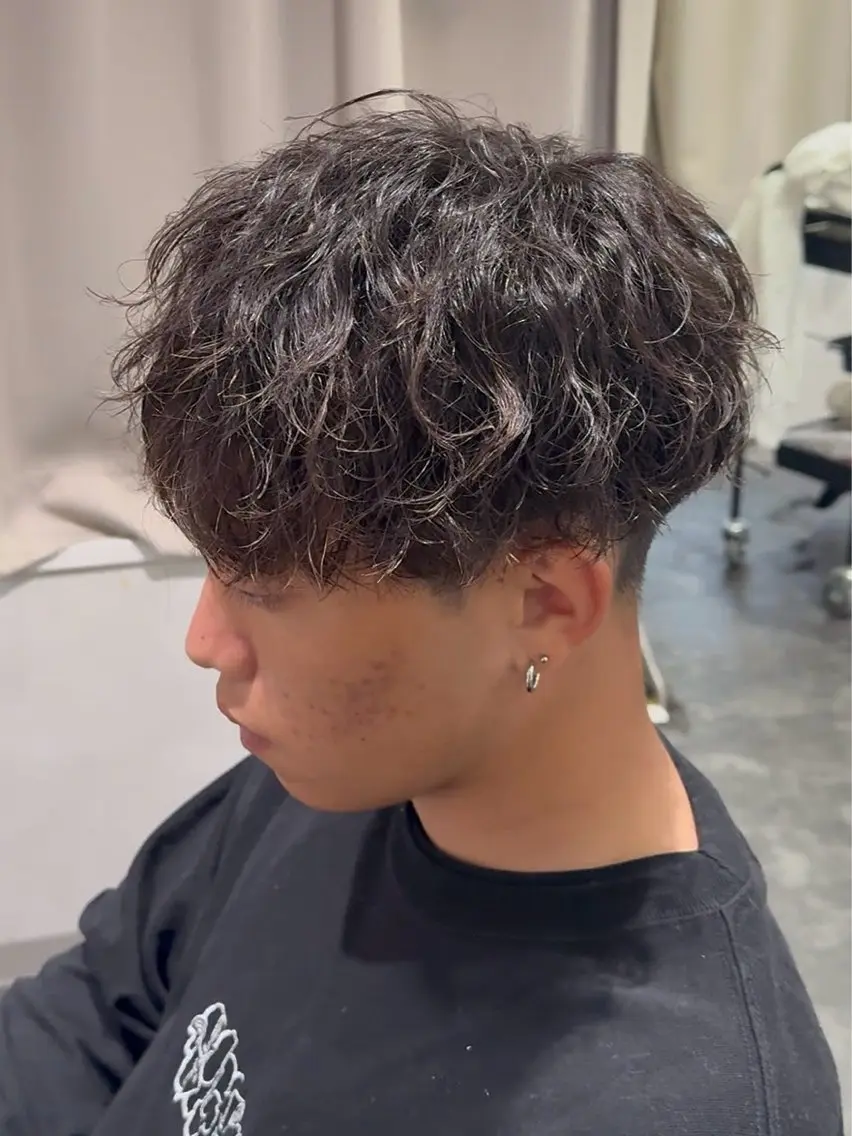 パーマ メンズ メンズパーマ カット パーマ 心斎橋メンズパーマ 颯太【Arca】のヘアスタイル
