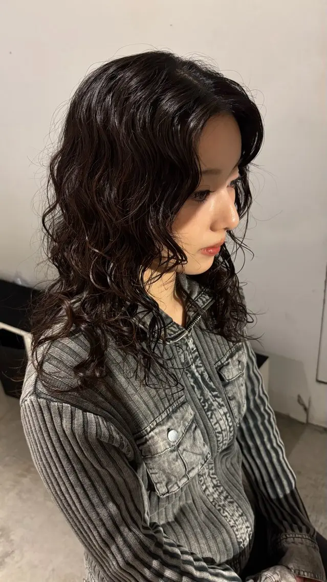 ロング パーマ カット パーマ トリートメント &72 takiのヘアスタイル