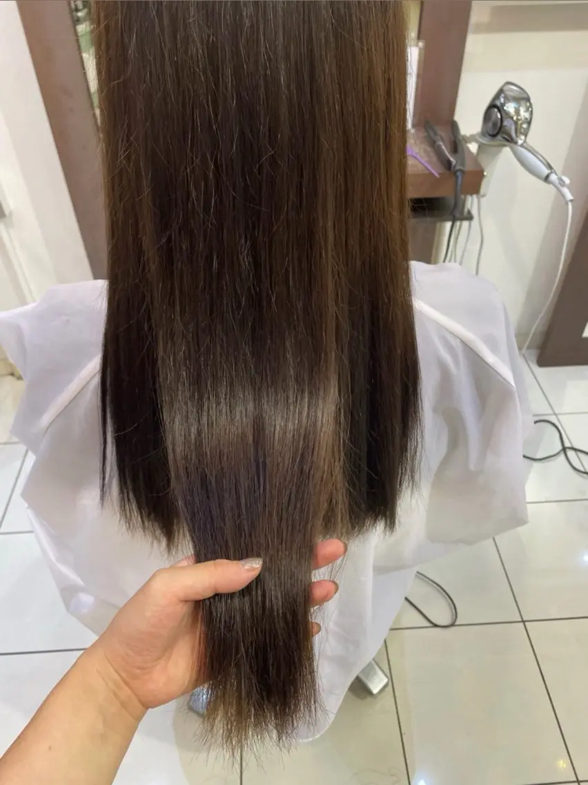 髪に優しいオーガニックヘアカラーの写真
