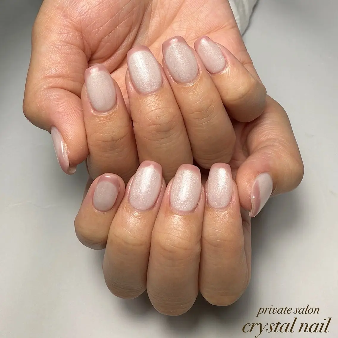 ネイル フレンチネイル Crystal Nailのネイルデザイン