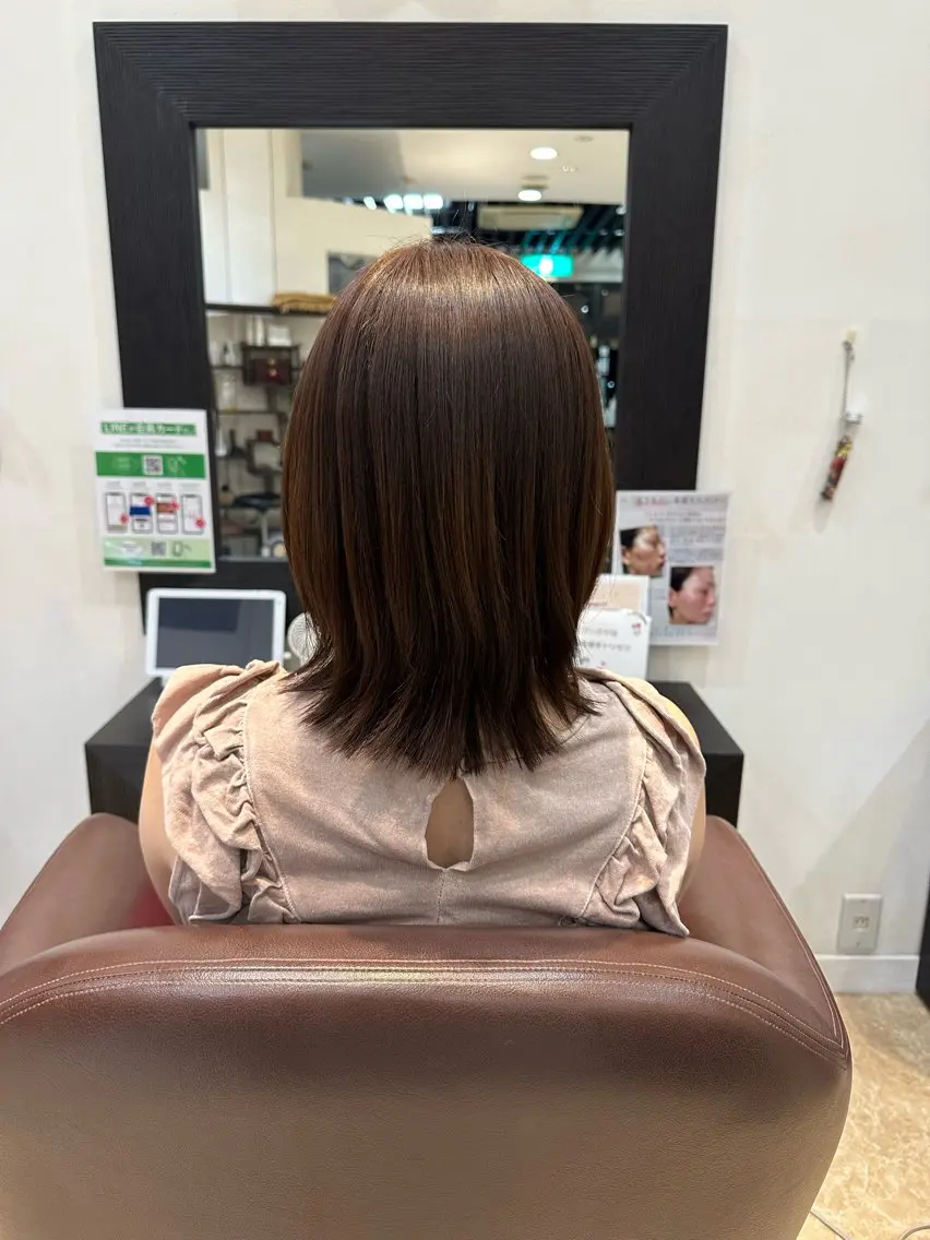 ミディアム 保井 実奈美のヘアスタイル