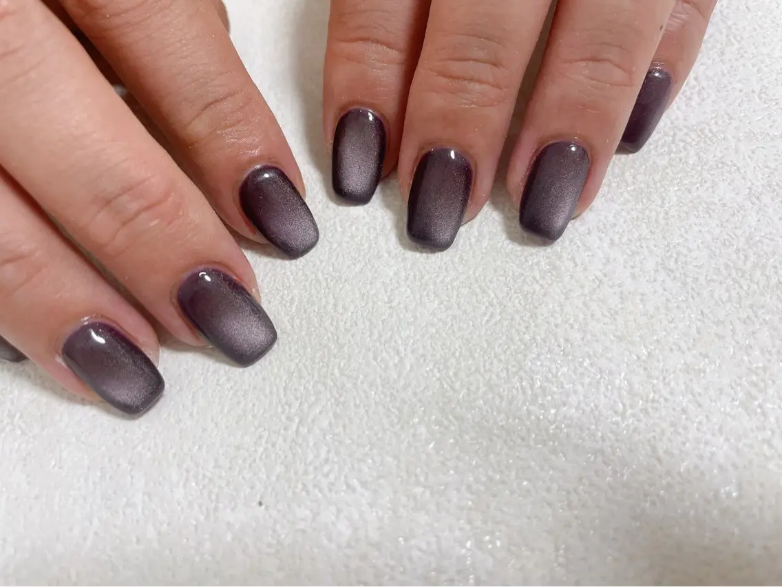ネイル オーロラネイル ブルー フットネイル フレンチネイル ジェルネイル ハンドネイル kiki nail たまプラーザのネイルデザイン