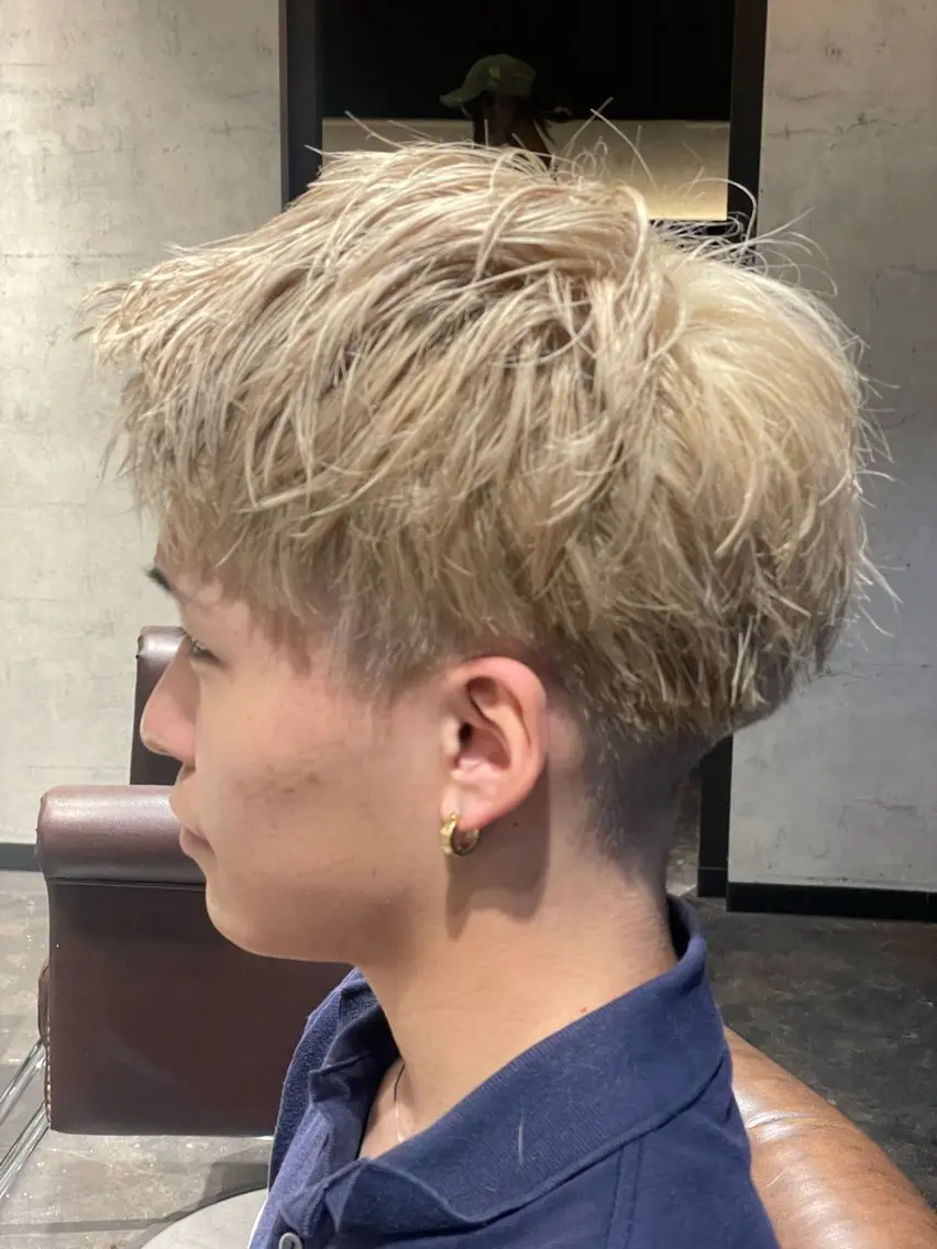 カラー メンズ ヘアカラー 💈メンズ職人 ルキト💈のヘアスタイル