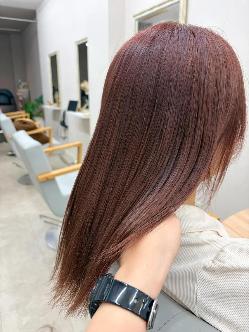 ミディアム カラー 女性専門サロン luna【moka】のヘアスタイル