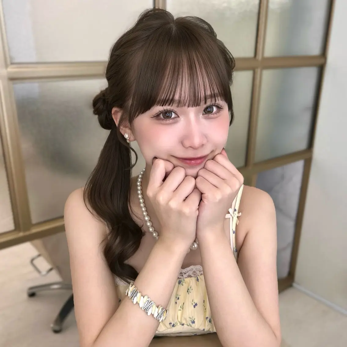 ミディアム カラー 🪞ボブ特化/顔 まわり🧸mai🎀のヘアスタイル