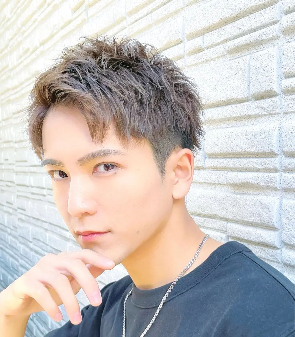 【メンズミニモ限定⭐︎】お悩み解消匠ラウンドカット+アッシュ系カラー✂️の写真