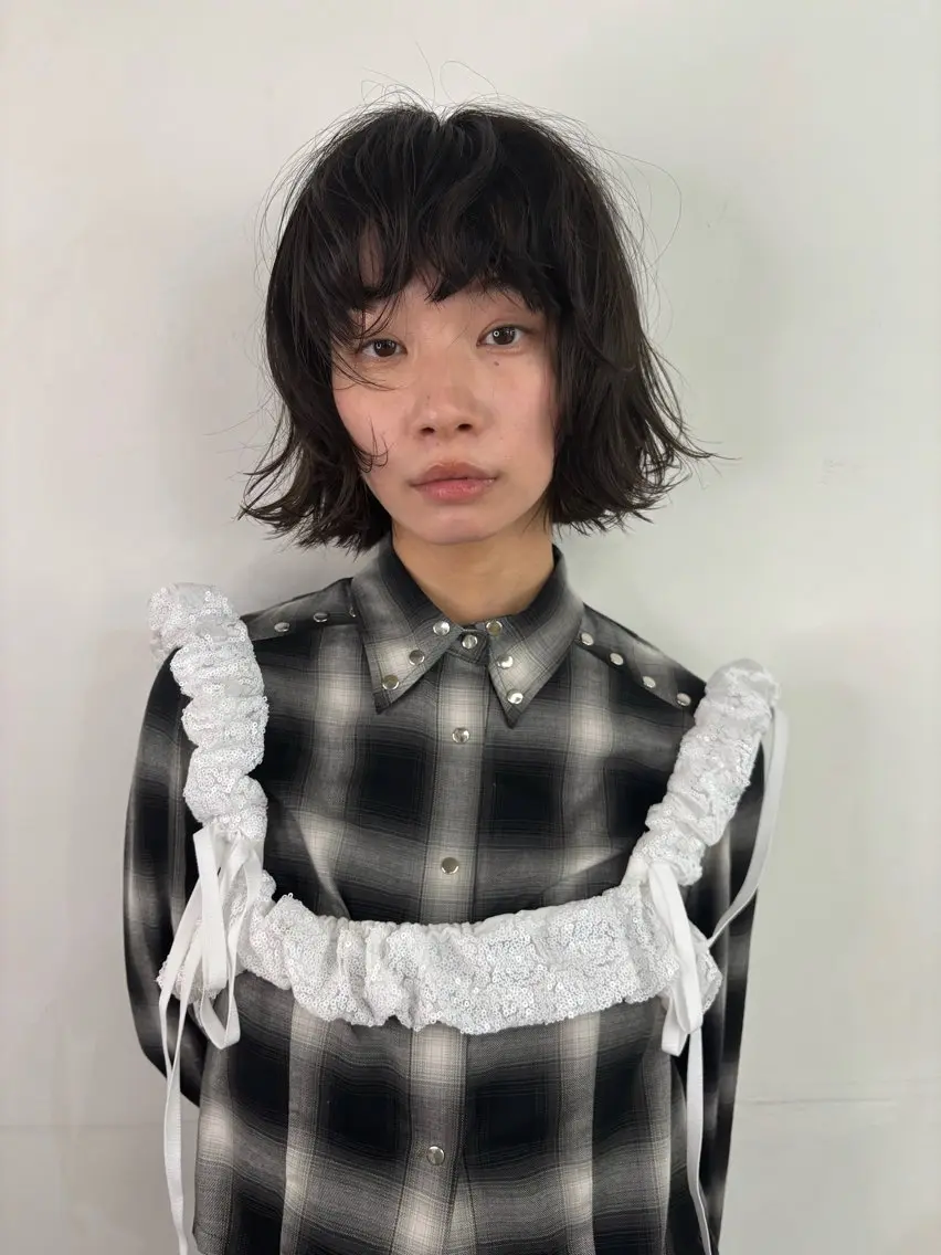 ショート ボブ 似合わせカット ツヤカラー/和田陽向のヘアスタイル