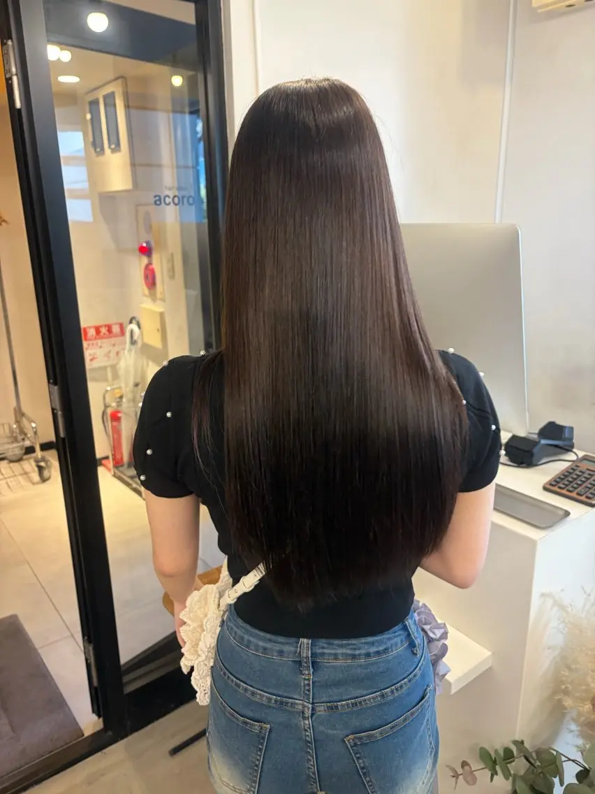 ロング カラー ヘアカラー トリートメント 髪質改善/ 艶髪人気/Renaのヘアスタイル