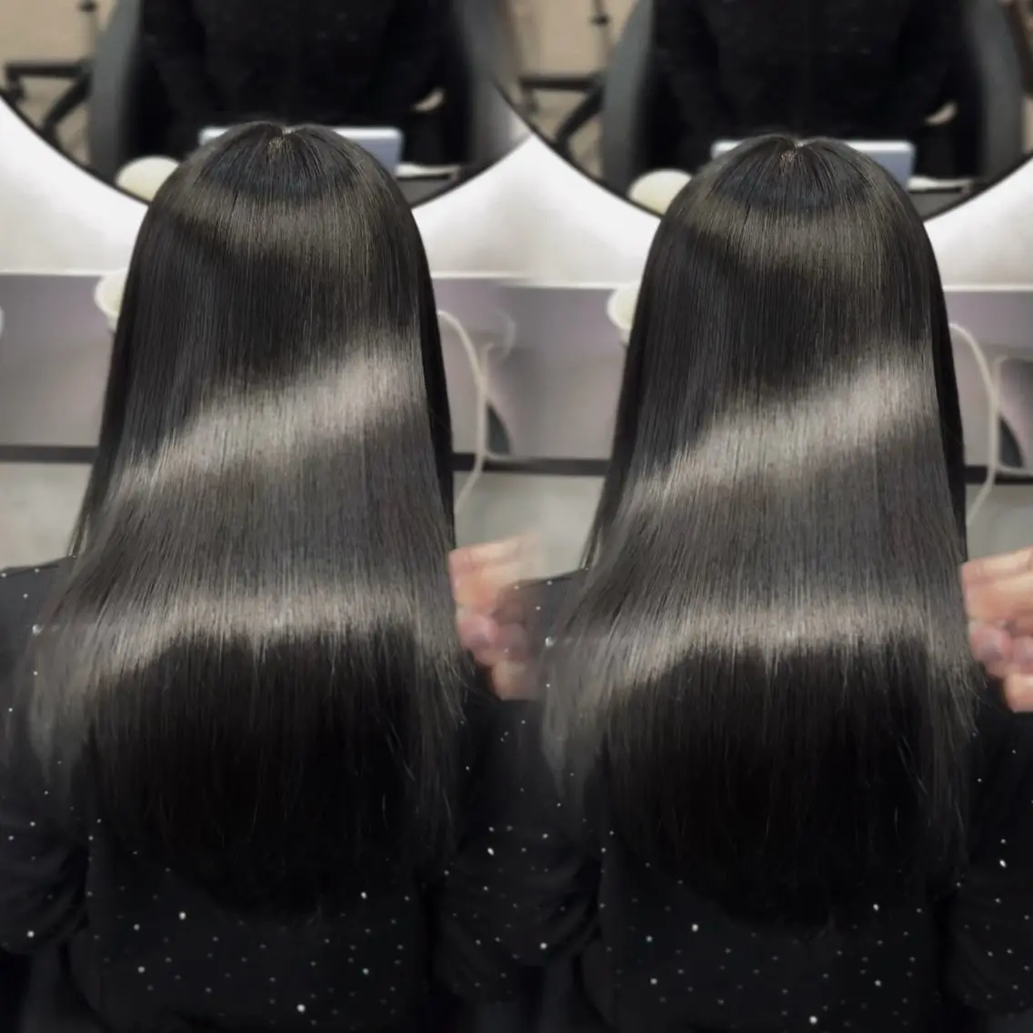 ロング カラー ヘアアレンジ カット ヘアカラー 縮毛矯正 トリートメント 新宿 /髪質改善/ レイヤー/ヒュウガのヘアスタイル