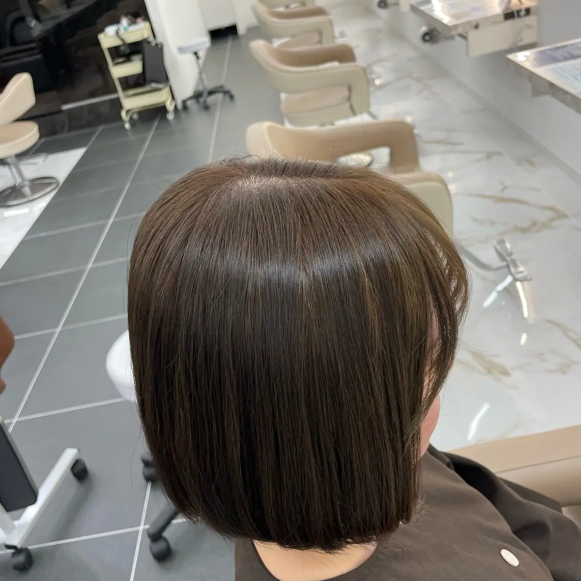 ミディアム カラー くどう みずきのヘアスタイル