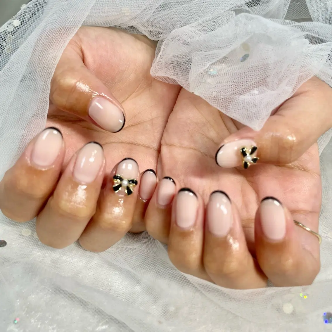 ネイル フレンチネイル ワンホンネイル ハンドネイル フットネイル 🎀AYAKO 🎀中韓ネイルのネイルデザイン