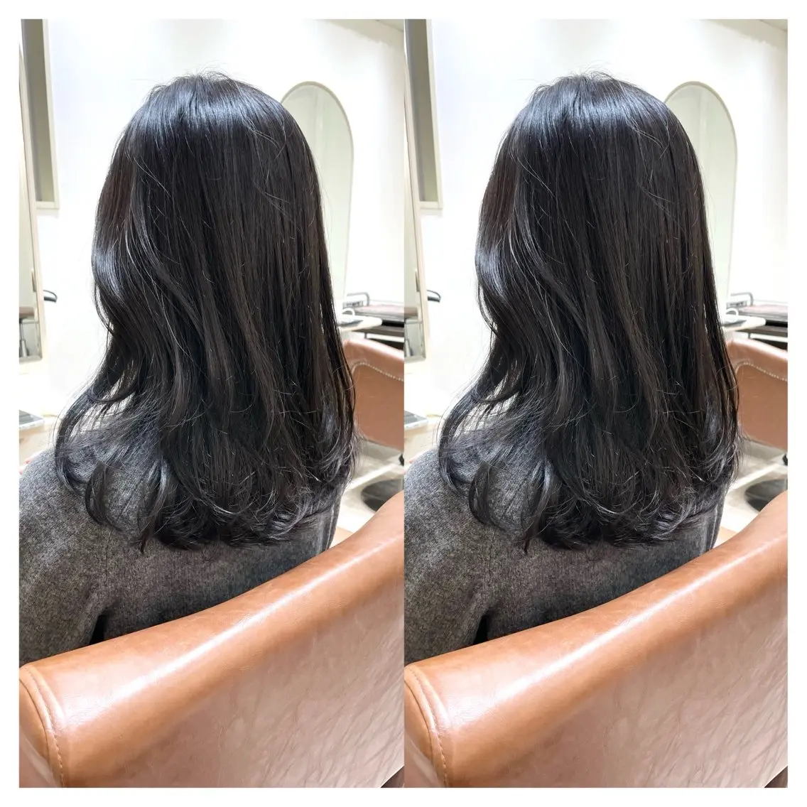 ミディアム カラー カット ヘアカラー トリートメント 村山 茉衣のヘアスタイル