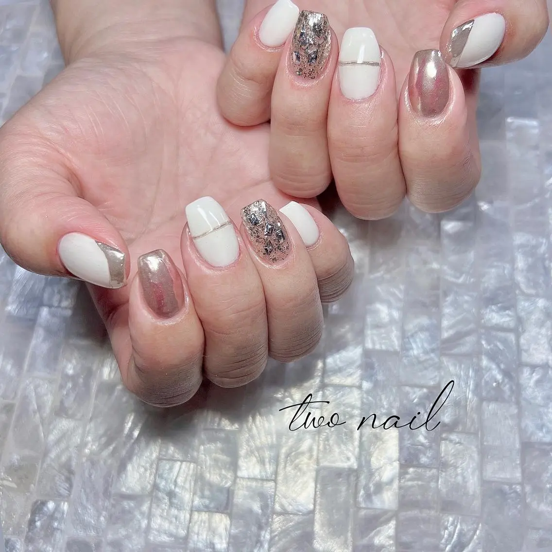 ネイル アートネイル オーロラネイル フットネイル ハート ニュアンスネイル ハンドネイル two nailのネイルデザイン