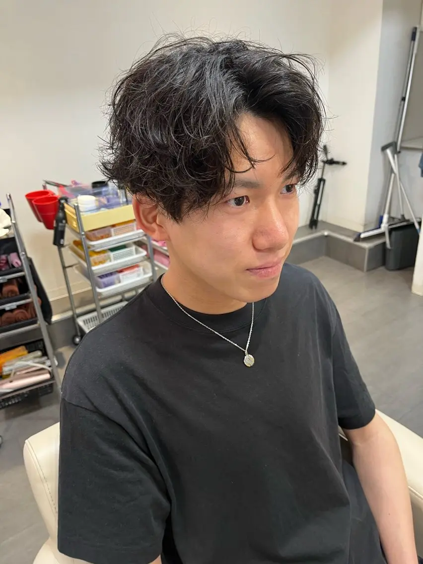メンズカットパーマ無料！顔出しOK限定の写真