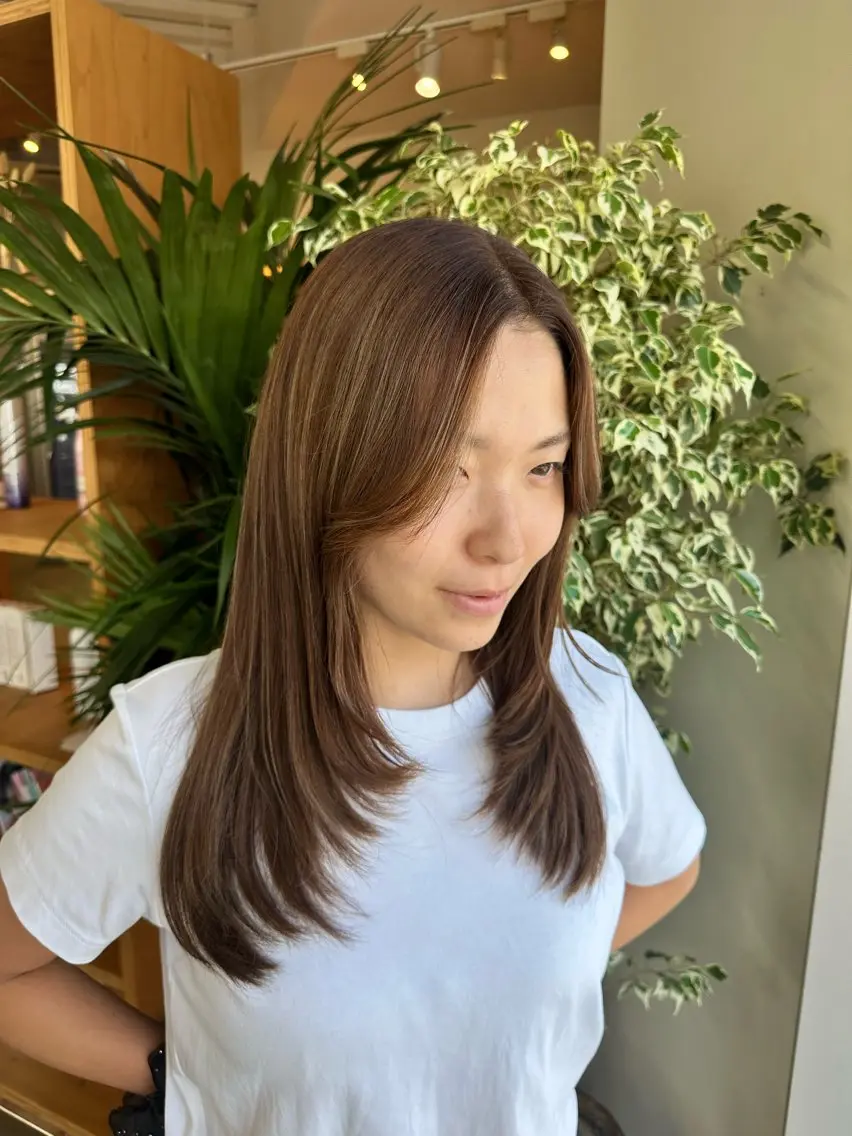 カラー ブラウンカラー カット ヘアカラー ブリーチカラー/ わきたちえ🌻のヘアスタイル