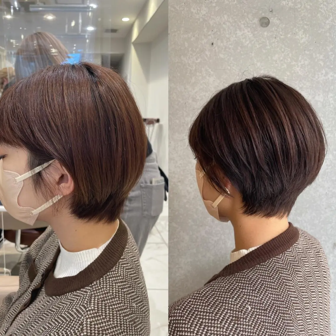 ショート カット レイヤー🍒ウルフ 🤎店長anju🪽のヘアスタイル