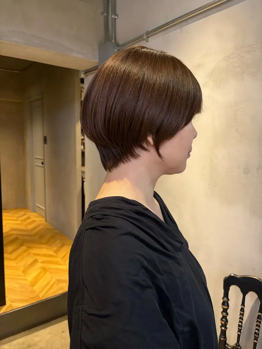 ショート カット ヘアカラー とびまつ /ショート/脱白髪染のヘアスタイル