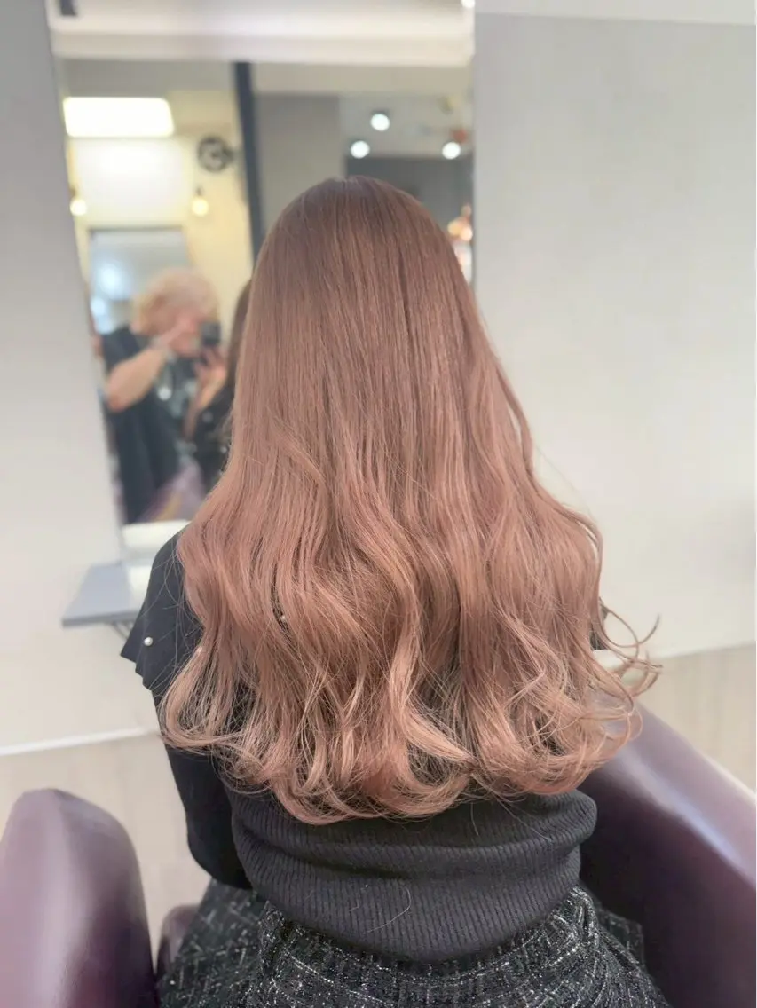 ロング カラー やわらかハイトーン‪ 🎀💭sakuraのヘアスタイル
