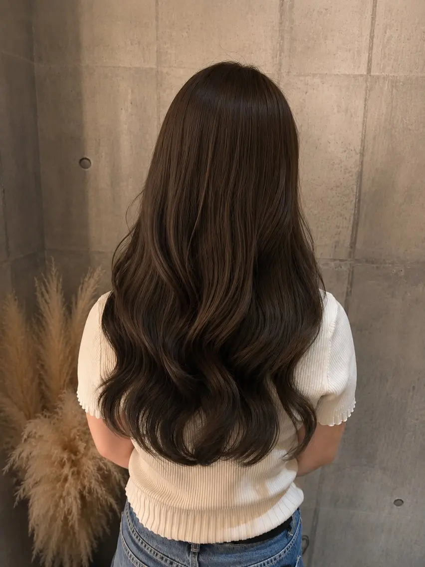 ロング ヘアカラー 赤田 心美のヘアスタイル