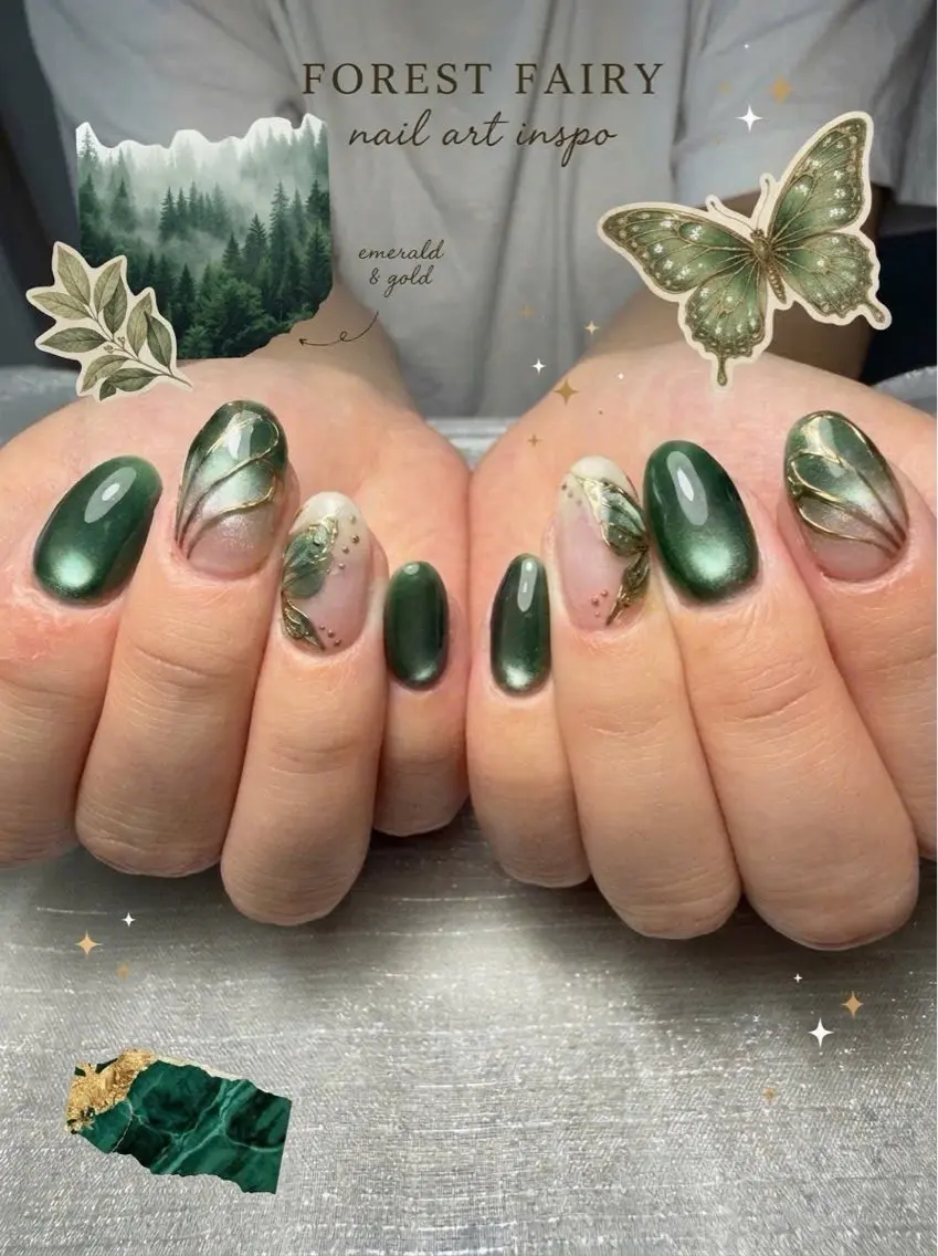 ネイル 長さ出し 韓国ネイル ロングネイル マグネットネイル 持ち込み Nail Salon An 渋谷店のネイルデザイン