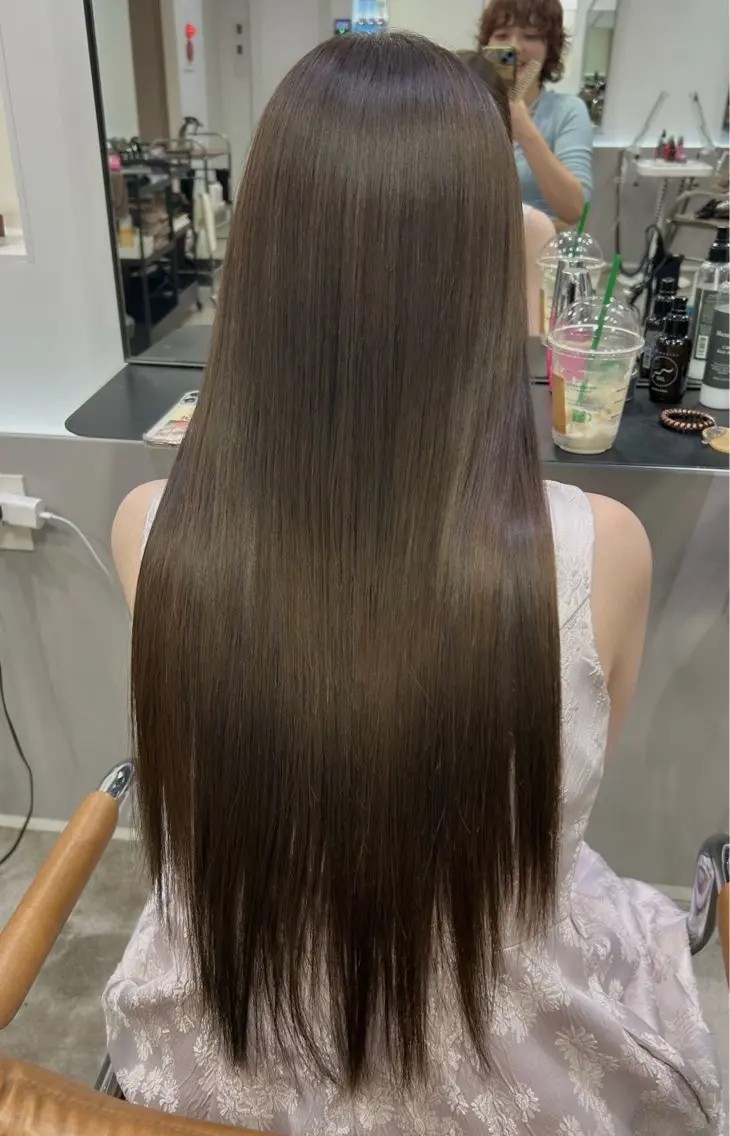 ロング カラー ベージュカラー 透明感カラー 🧣艶カラー・ヘア セット Chie🧸のヘアスタイル