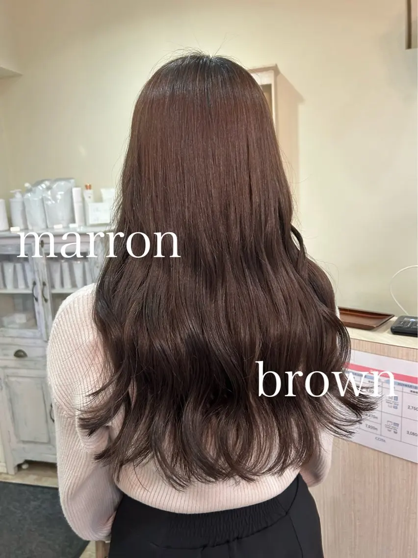 ロング カット ヘアカラー トリートメント 【艶ヘア】 どうまえのヘアスタイル