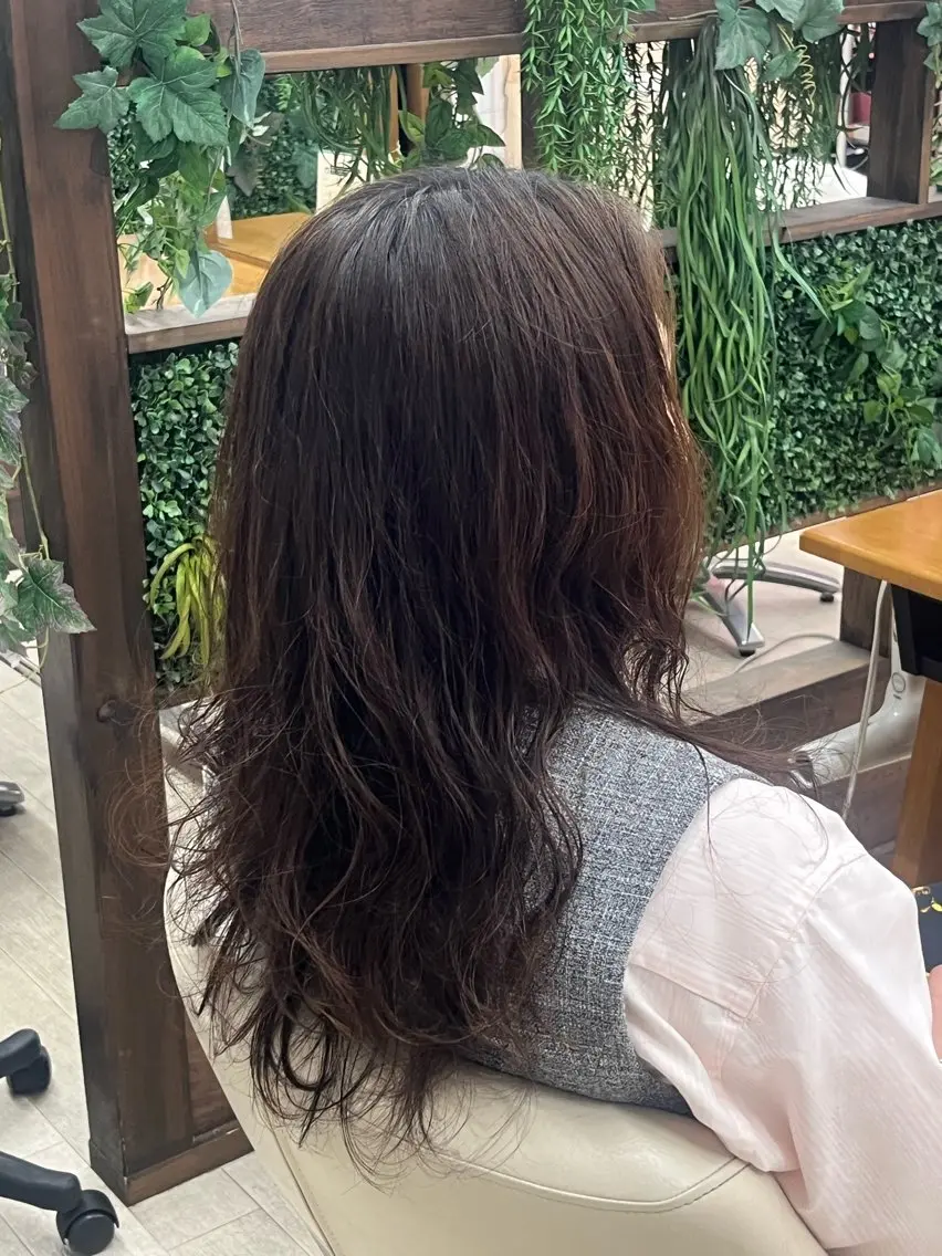ロング パーマ デジタルパーマ 石川 尚斗のヘアスタイル