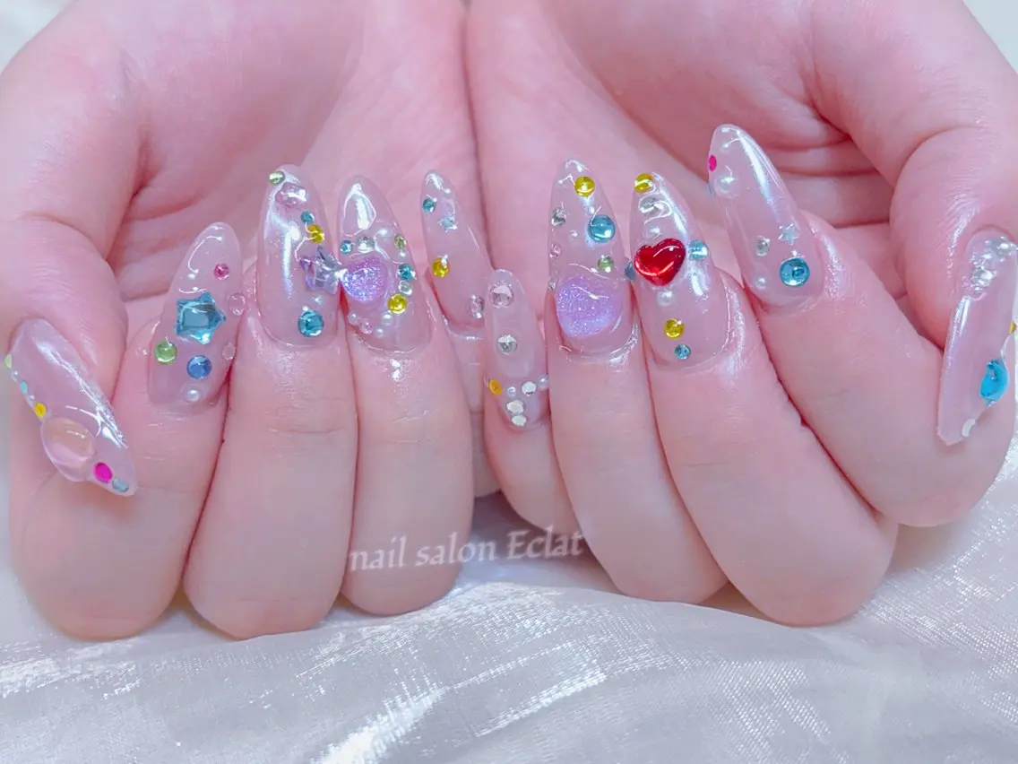 ネイル ハンドネイル ネイルサロンエクラ 🫧Shizukaのネイルデザイン