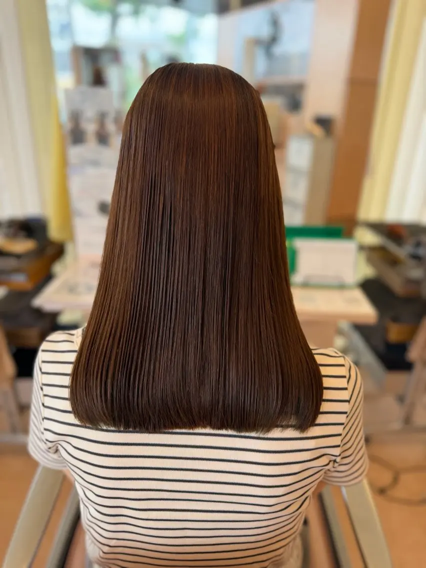 【今月限定】🌈カラー+✂️カット+サブリミック髪質改善トリートメント✨️の写真