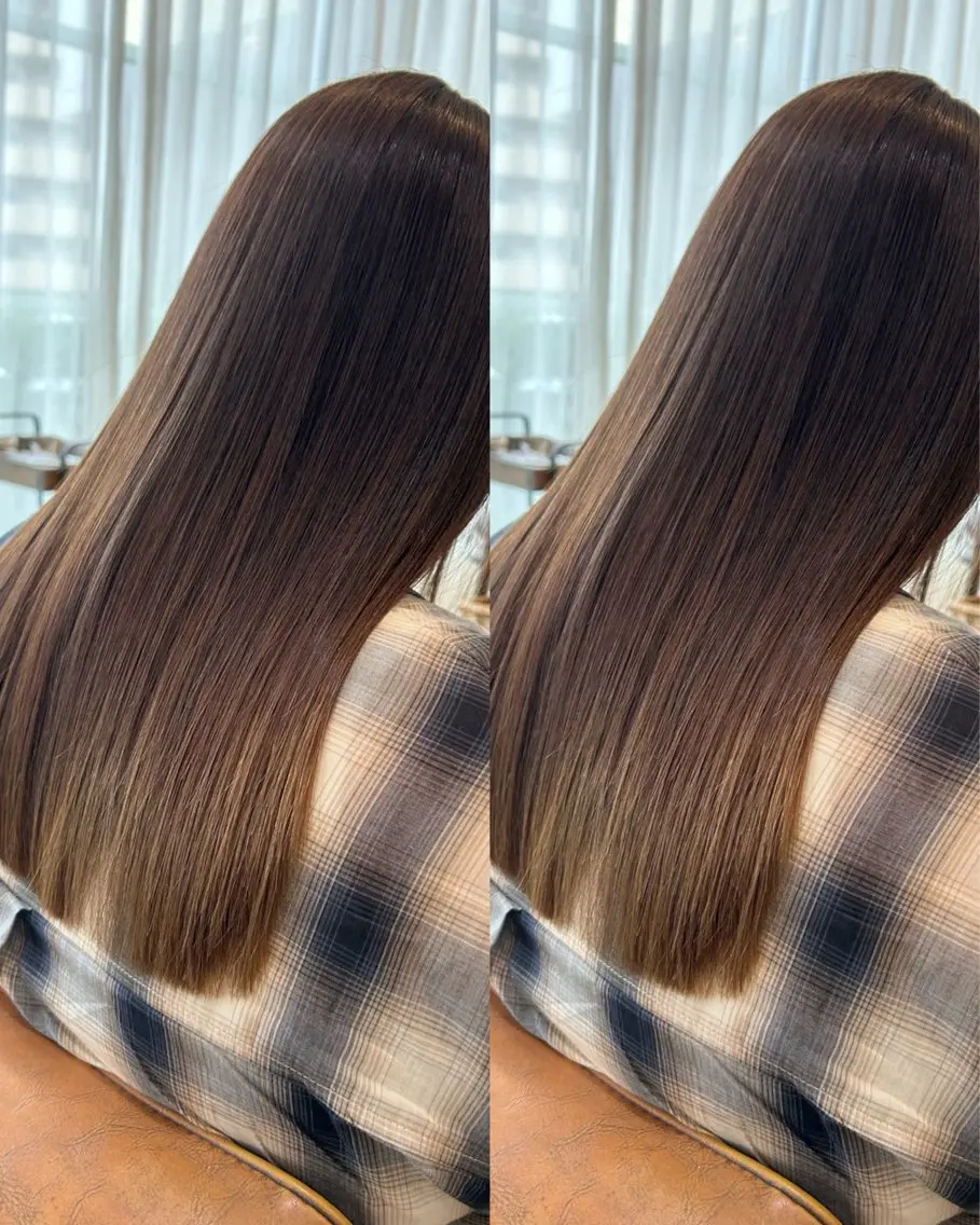 ミディアム ボブ 髪質改善 縮毛矯正 トリートメント 酸熱トリートメント カット ヘアカラー 【SET-UP】高橋 海輝のヘアスタイル