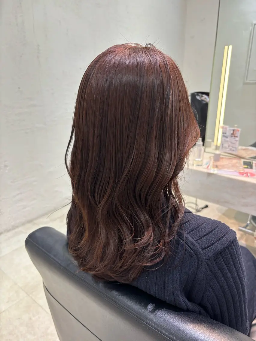 セミロング カット ヘアカラー トリートメント 大人カラー✳︎ボブ 横関由美のヘアスタイル