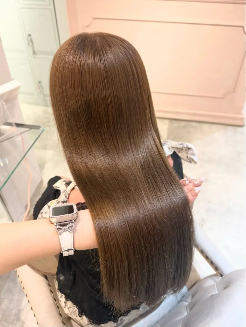 ロング カラー 🎀RINA艶カラー ／ナチュラルガーリーのヘアスタイル