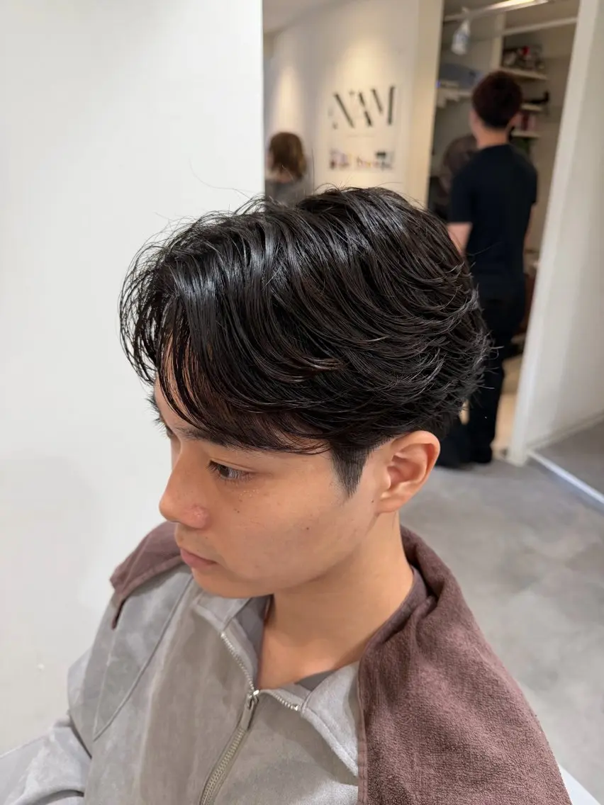 パーマ メンズ フェザーパーマ メンズパーマ 松戸メンズパーマ特化 /野原健太のヘアスタイル