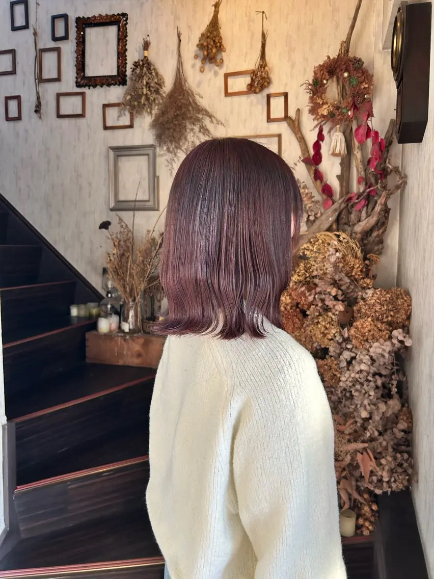 カラー ブラウンカラー 透明感カラー ピンクカラー ヘアカラー トリートメント minami 🐣のヘアスタイル