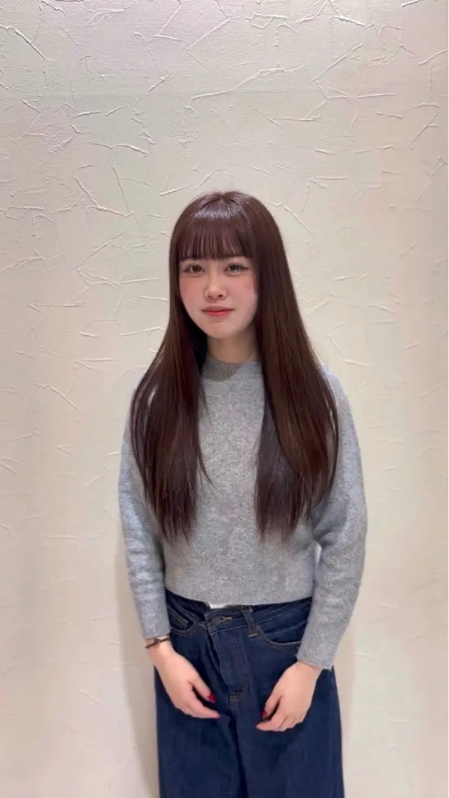 ロング カラー ブラウンカラー ハイライトカラー イルミナカラー ハイライト レイヤーカット カット ヘアカラー トリートメント 小野 友暉のヘアスタイル